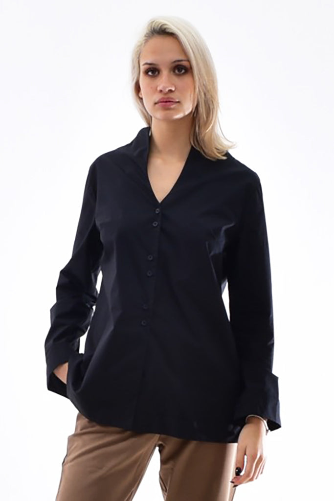 Lotus Eaters A2 Sabuko Shirt in Black - Arielle Clothing