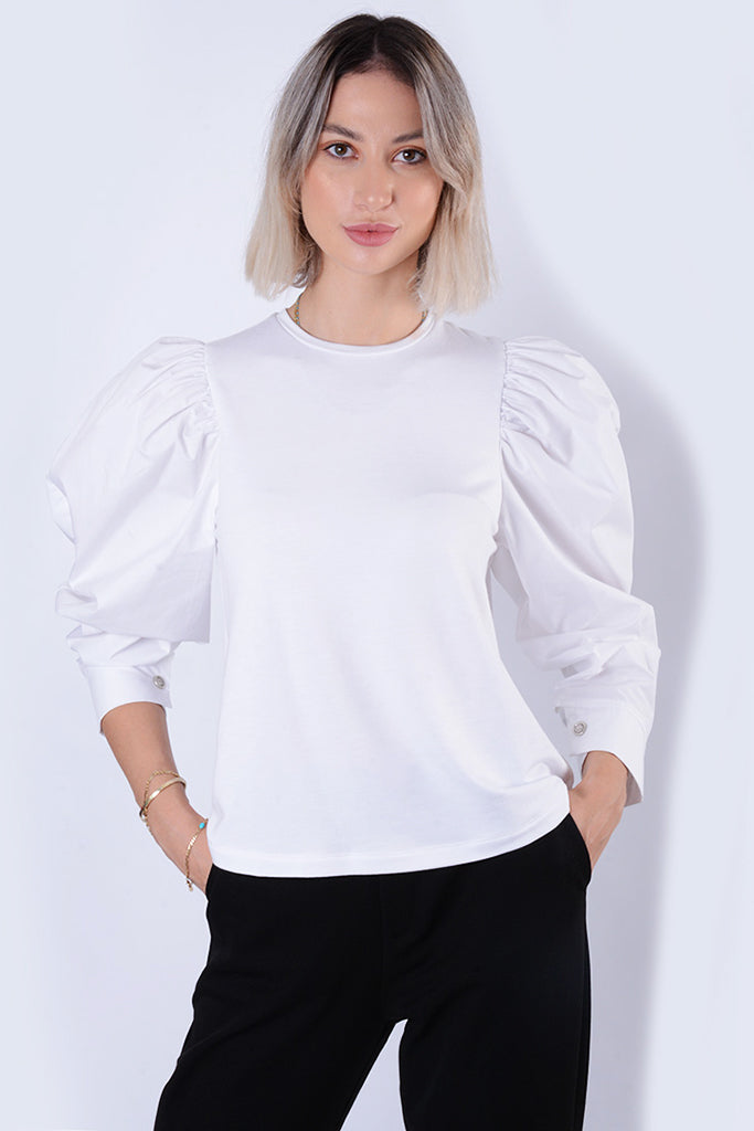 Lotus Eaters Dimi Blouse in White - Arielle Clothing