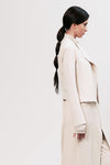 Lotus Eaters Aspect Cropped Blazer in Cream - Arielle Clothing