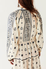 Maison Hotel Caroline Embroidered Maxi Dress in Off-White - Arielle Clothing