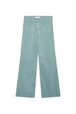 Maison Hotel Edna Heritage Pants in Dark Aqua - Arielle Clothing