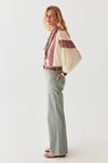 Maison Hotel Edna Heritage Pants in Dark Aqua - Arielle Clothing
