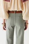 Maison Hotel Edna Heritage Pants in Dark Aqua - Arielle Clothing