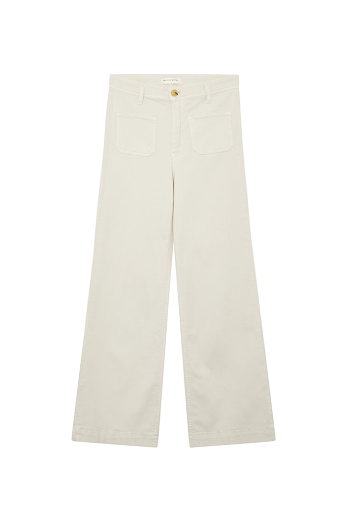 Maison Hotel Edna Heritage Pants in Ecru - Arielle Clothing