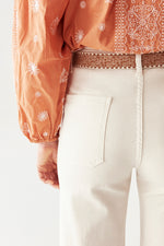Maison Hotel Edna Heritage Pants in Ecru - Arielle Clothing