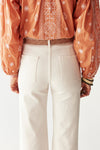 Maison Hotel Edna Heritage Pants in Ecru - Arielle Clothing