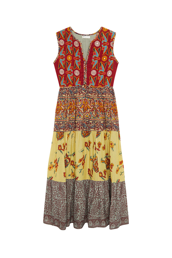 Maison Hotel Eugenie Dress in Mullumbimby Patchwork - Arielle Clothing