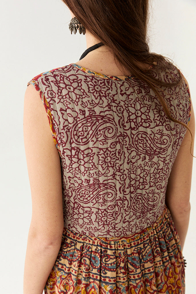 Maison Hotel Eugenie Dress in Mullumbimby Patchwork - Arielle Clothing