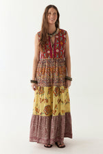 Maison Hotel Eugenie Dress in Mullumbimby Patchwork - Arielle Clothing