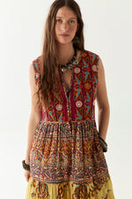 Maison Hotel Eugenie Dress in Mullumbimby Patchwork - Arielle Clothing