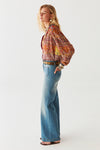 Maison Hotel Leandra Blouse in Patchwork - Arielle Clothing