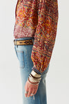 Maison Hotel Leandra Blouse in Patchwork - Arielle Clothing