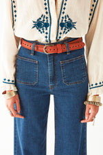 Maison Hotel Philippa Blouse in Panna Cotta - Arielle Clothing