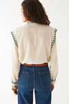 Maison Hotel Philippa Blouse in Panna Cotta - Arielle Clothing