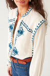 Maison Hotel  Philippa Blouse in Panna Cotta - Arielle Clothing