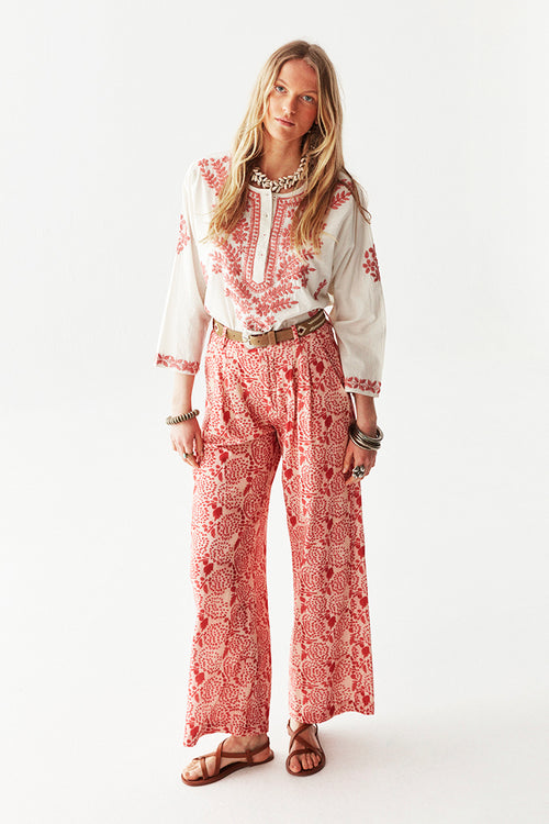 Shyla Blouse in Chikan Blossom