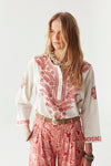 Shyla Blouse in Chikan Blossom
