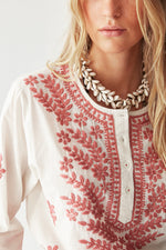 Shyla Blouse in Chikan Blossom