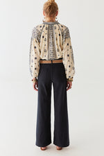 Maison Hotel Stephanie Blouse in Off-White - Arielle Clothing