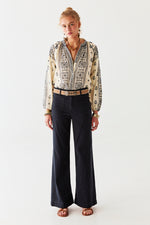 Maison Hotel Stephanie Blouse in Off-White - Arielle Clothing
