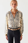 Maison Hotel Stephanie Blouse in Off-White - Arielle Clothing