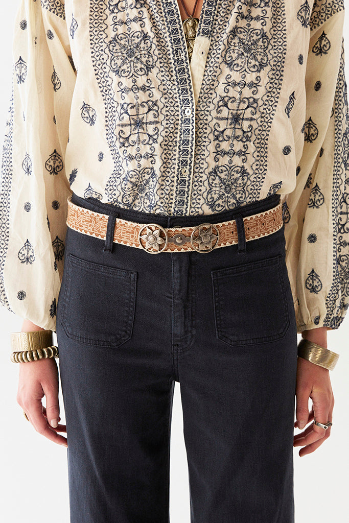 Maison Hotel Stephanie Blouse in Off-White - Arielle Clothing