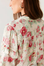 Maison Hotel Lolita Blouse in Candy Roses - Arielle Clothing