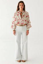 Maison Hotel Lolita Blouse in Candy Roses - Arielle Clothing