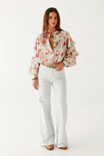 Maison Hotel Lolita Blouse in Candy Roses - Arielle Clothing