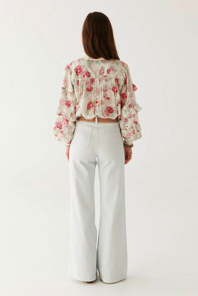 Maison Hotel Lolita Blouse in Candy Roses - Arielle Clothing