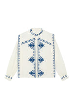 Maison Hotel Philippa Blouse in Panna Cotta - Arielle Clothing