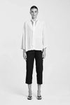 Mela Purdie F416 1831 Tapered Flat Pants in Black - Arielle Clothing