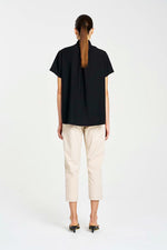 Mela Purdie F416 1831 Tapered Flat Pant in Flax - Arielle Clothing