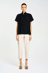 Mela Purdie F416 1831 Tapered Flat Pant in Flax - Arielle Clothing