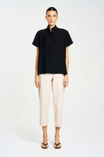 Mela Purdie F416 1831 Tapered Flat Pant in Flax - Arielle Clothing