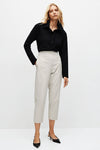 Mela Purdie F416 1831 Tapered Flat Pant in Stone - Arielle Clothing