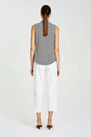 Mela Purdie F416 1831 Tapered Flat Pant in Ivory - Arielle Clothing