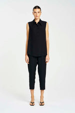 Mela Purdie F602 1917 Capri Pant in Black - Arielle Clothing