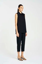 Mela Purdie F602 1917 Capri Pant in Black - Arielle Clothing