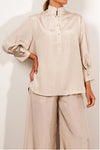 Mela Purdie F609 8706 Resort Shirt in Champagne - Arielle Clothing
