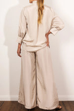 Mela Purdie F609 8706 Resort Shirt in Champagne - Arielle Clothing