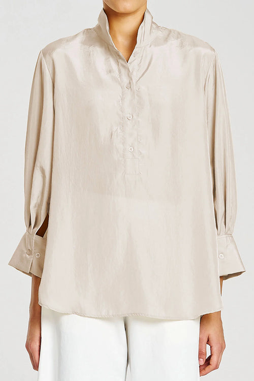 Mela Purdie F609 8706 Resort Shirt in Champagne - Arielle Clothing