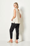 Verge Motivation Linen Tank in Sand - Arielle Clothing