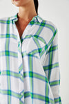 Rails Hunter Shirt in Azure Lime - Arielle Clothing