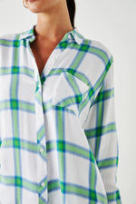 Rails Hunter Shirt in Azure Lime - Arielle Clothing