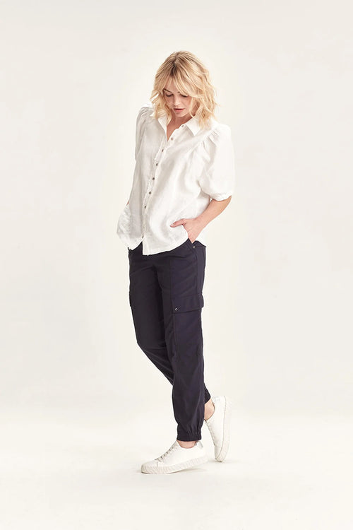 Verge Acrobat History Pant in French Ink - Arielle Clothing