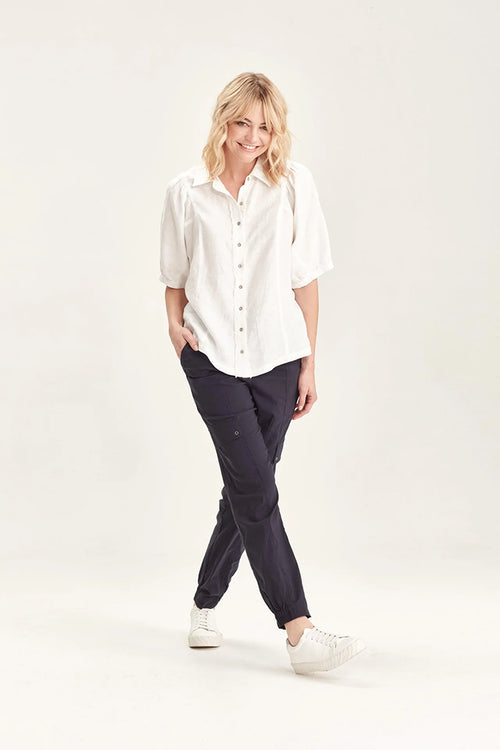 Verge Acrobat History Pant in French Ink - Arielle Clothing