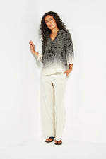 Amara Blouse in Black Print
