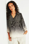 Amara Blouse in Black Print