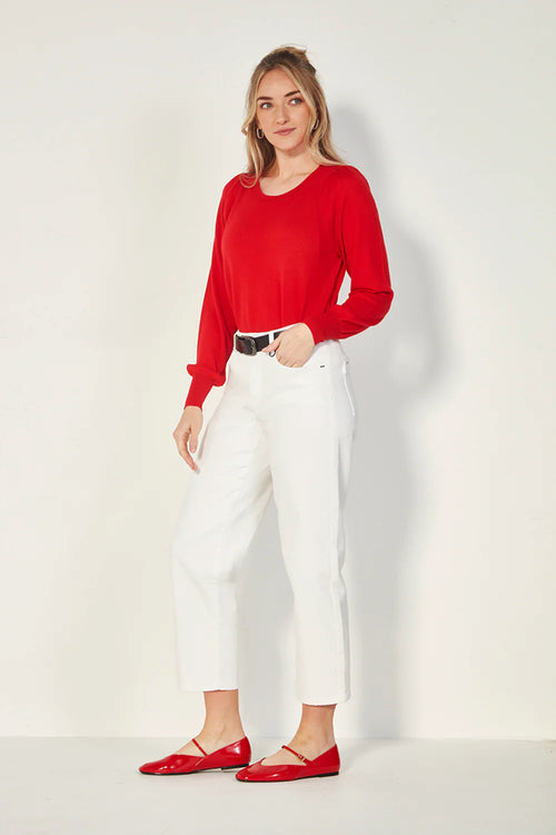 Verge Bronte Sweater in Fire - Arielle Clothing